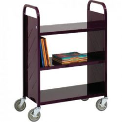 Chariot Demco® LibraryQuiet™ 3 tablettes droites