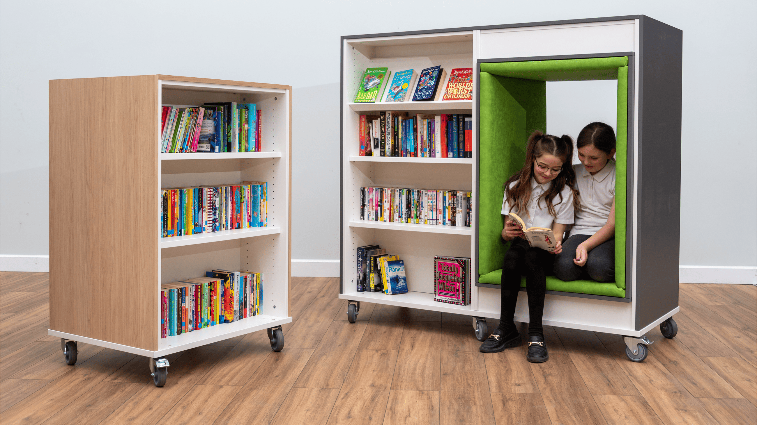 Mobilier modulable Everna™ pour espace flexible en bibliothèque ou établissement scolaire